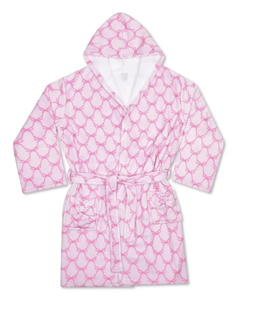 Iscream Sweet Trellis Bow Hooded Plush Robe