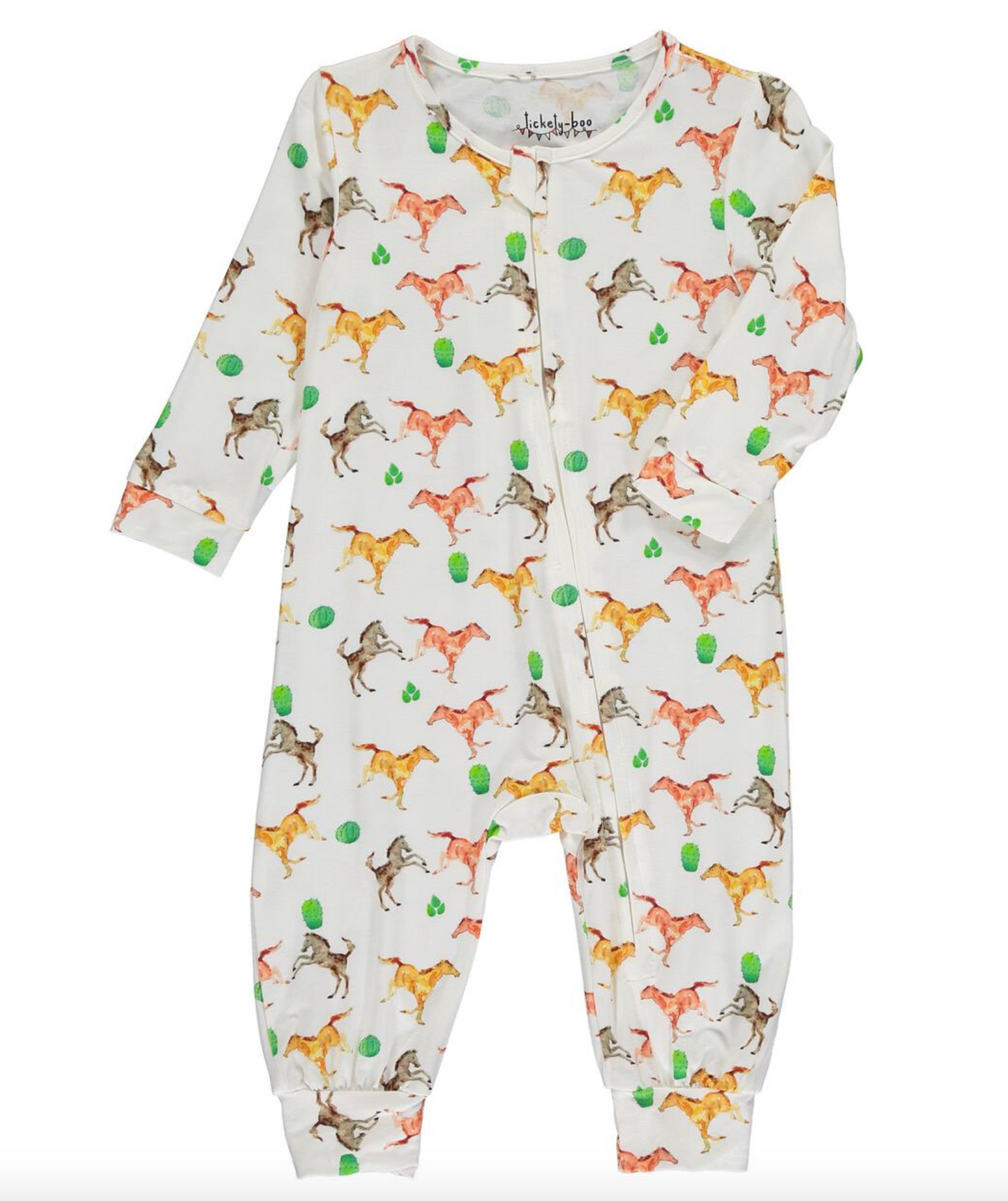 Galloping Horses Long Romper