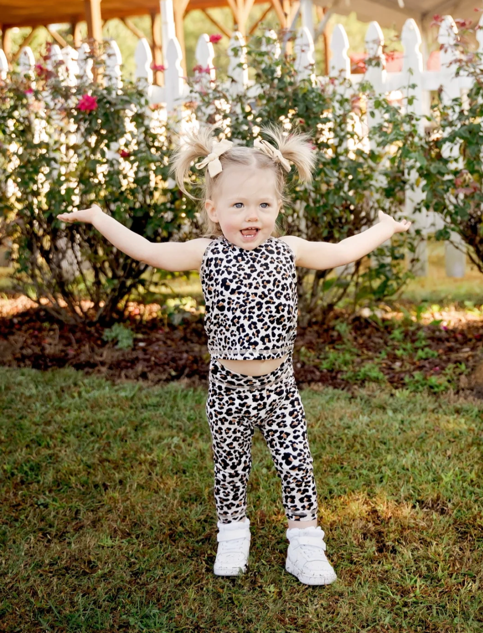 Tan Leopard Halter Top
