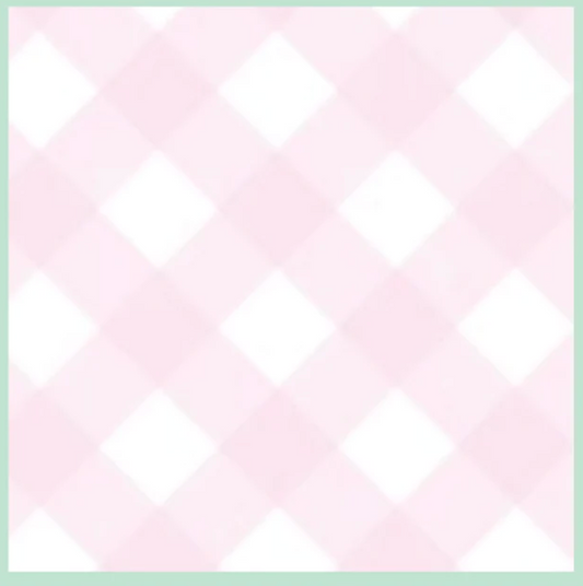 AI Pink Gingham Nap Mat