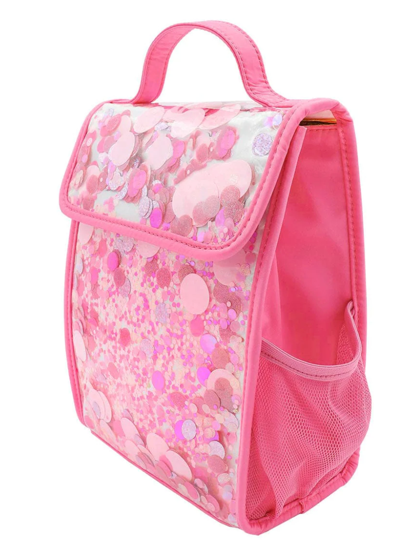 Pink Party Confetti Insulated Lunchbox