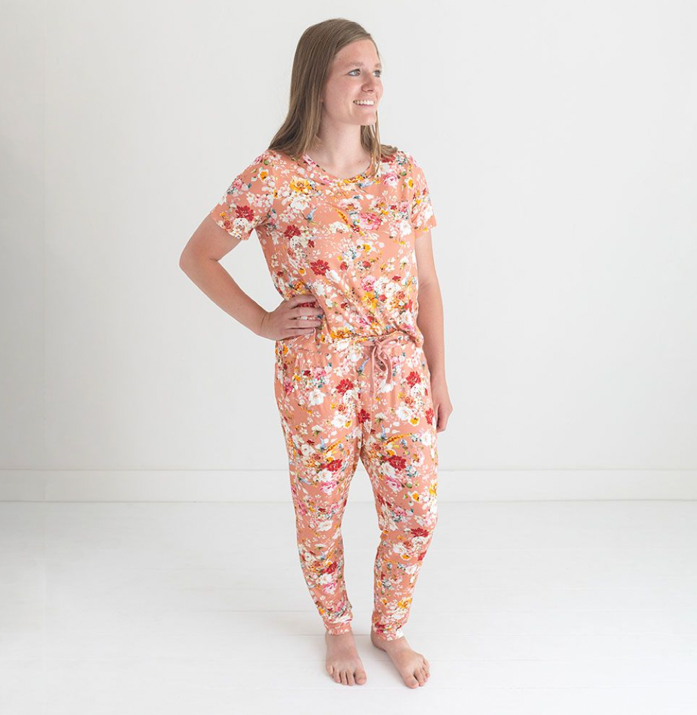 Celia Women's Short Sleeve And Jogger Pajama Set