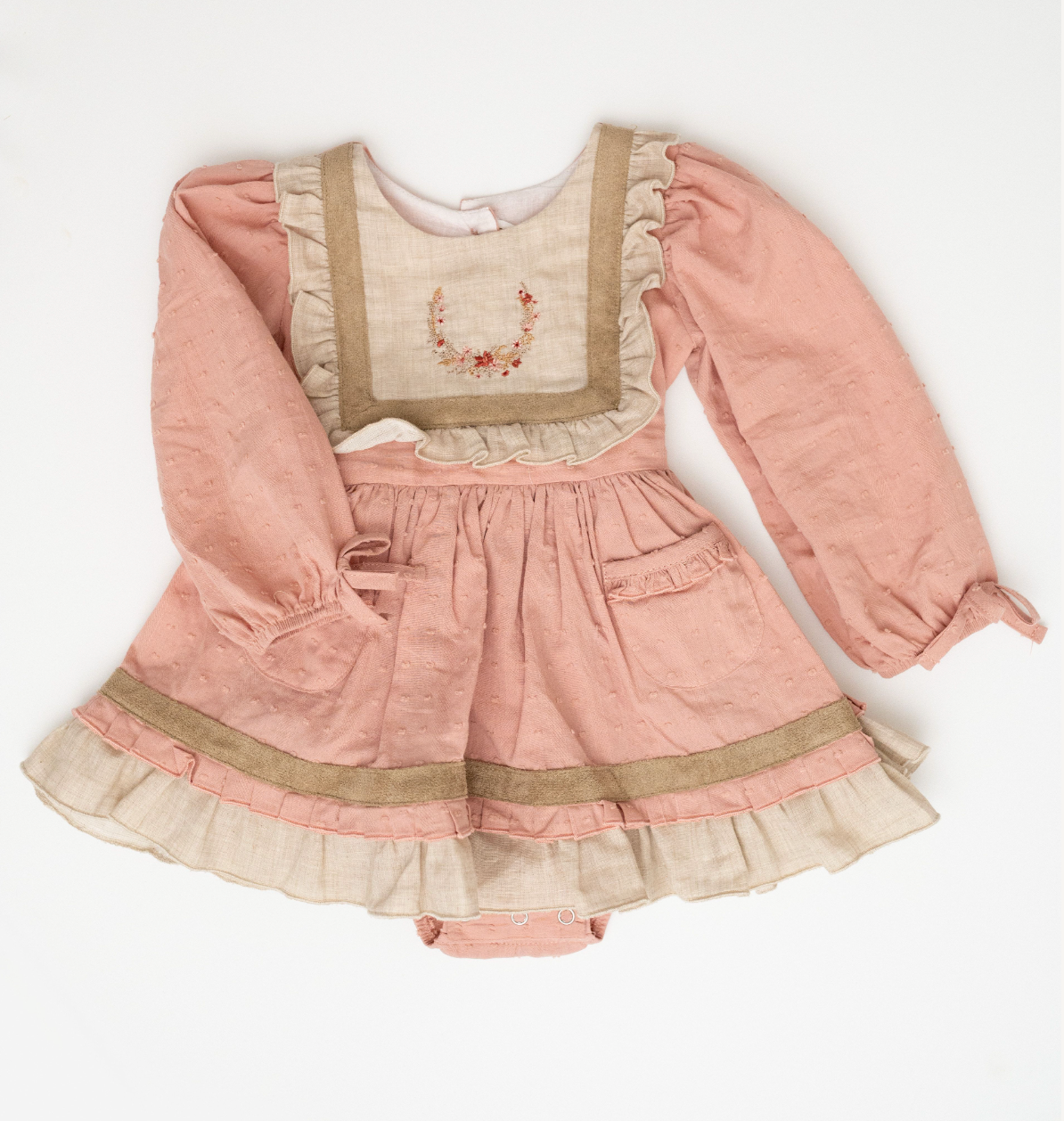 Evie's Closet Blush Swiss Dot Bubble