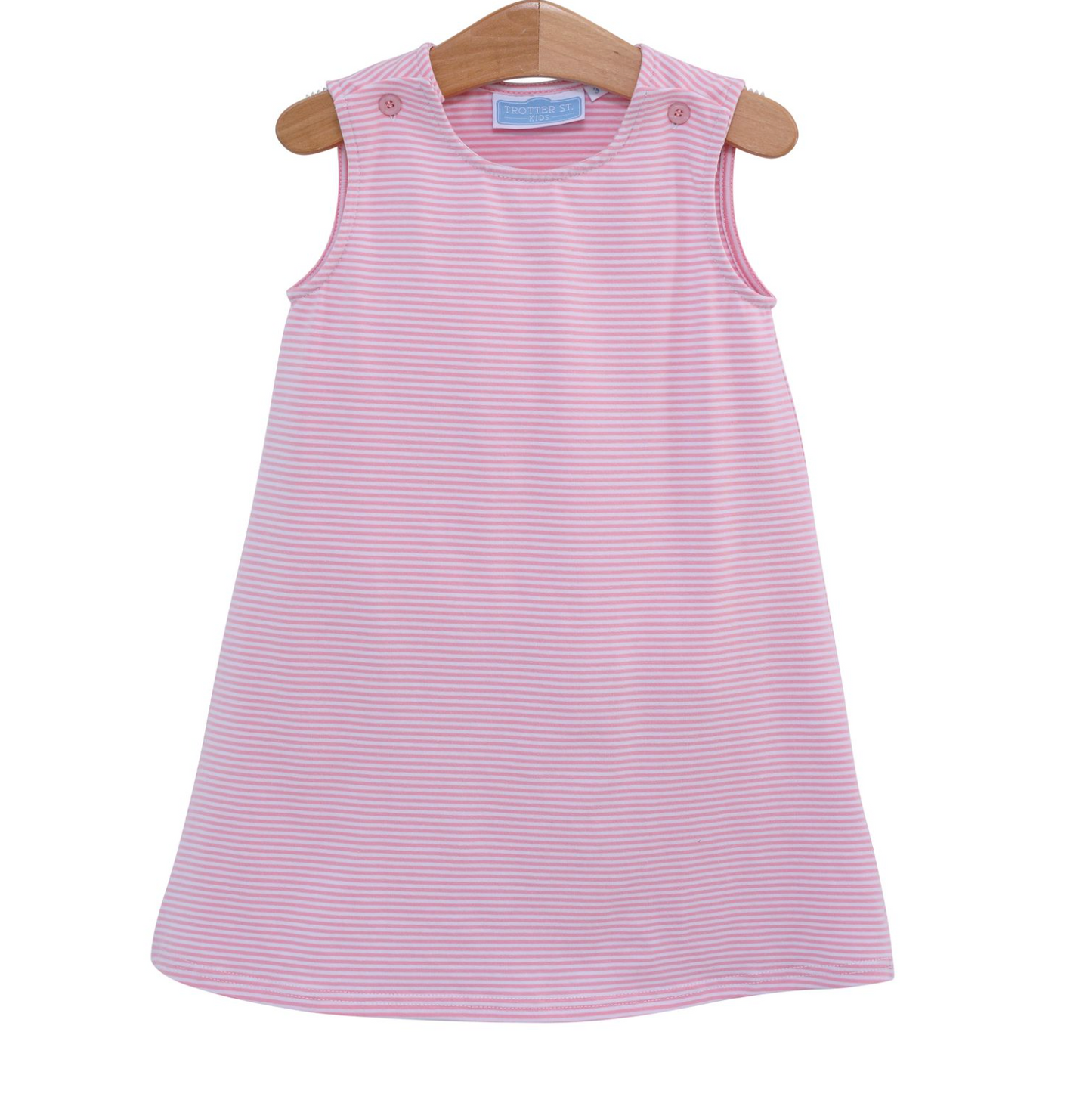 TSK Caroline Dress Light Pink Stripe