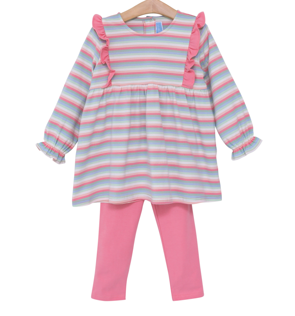 TSK Stella Pants Set Multi Stripe