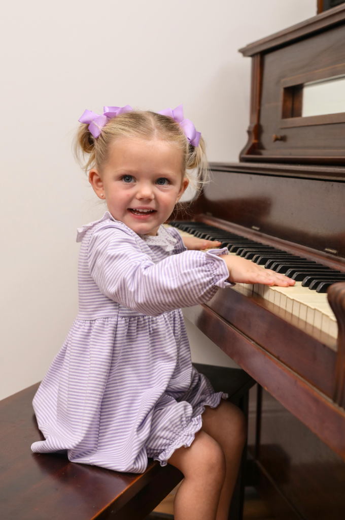 TSK Georgia Bloomer Set Lavender Stripe