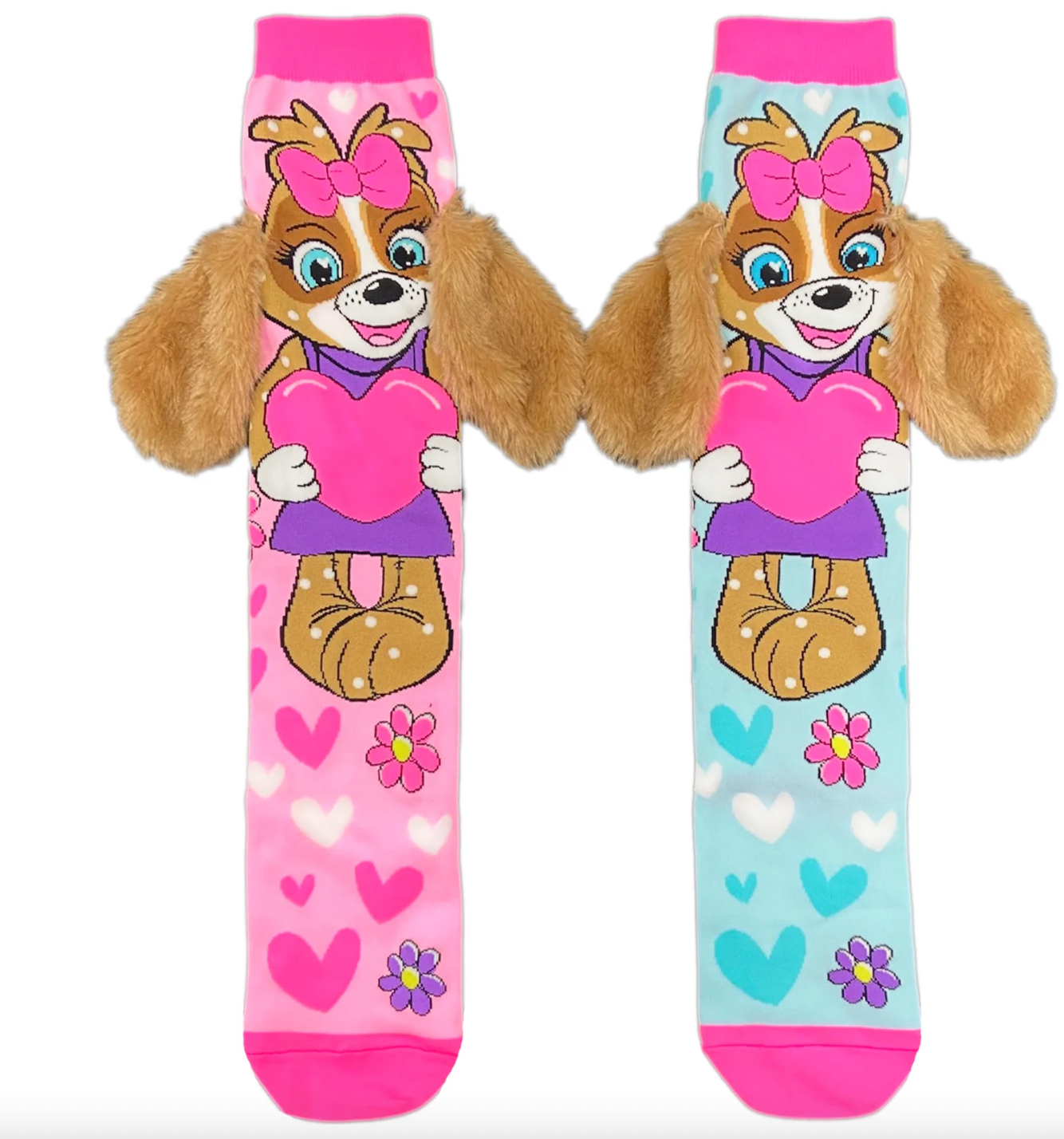 Puppy Love w/Ears Socks