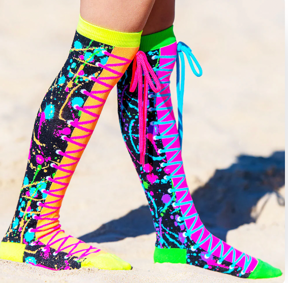 Colour Run w/Shoelaces Socks