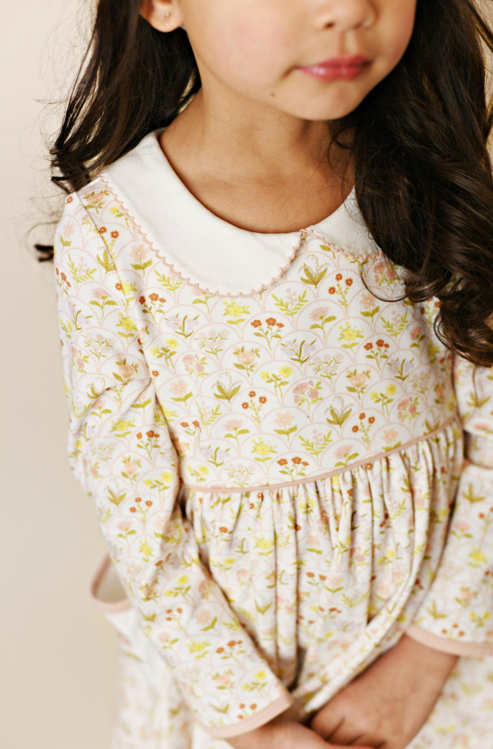 SB Autumn Wildflower Embroidery Pocket Dress