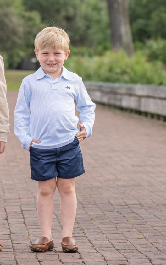 SBC Signature LS Polo Blue Stripe