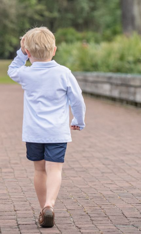 SBC Signature LS Polo Blue Stripe