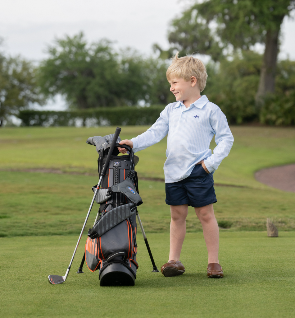 SBC Signature LS Polo Blue Stripe