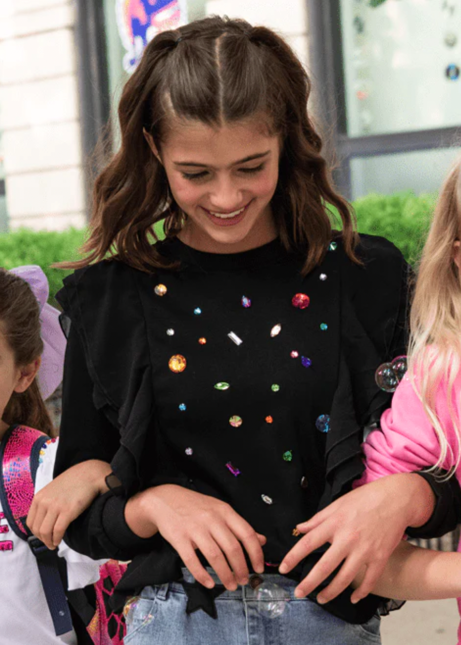 LB Ruffle Rainbow Gem Shirt