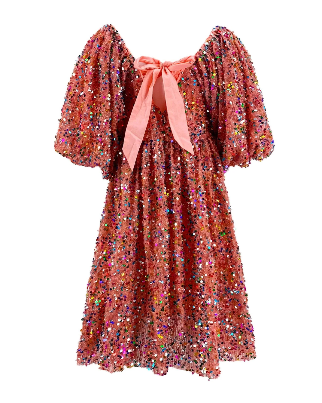 LB Strawberry Birthday Cake Sequin Dress