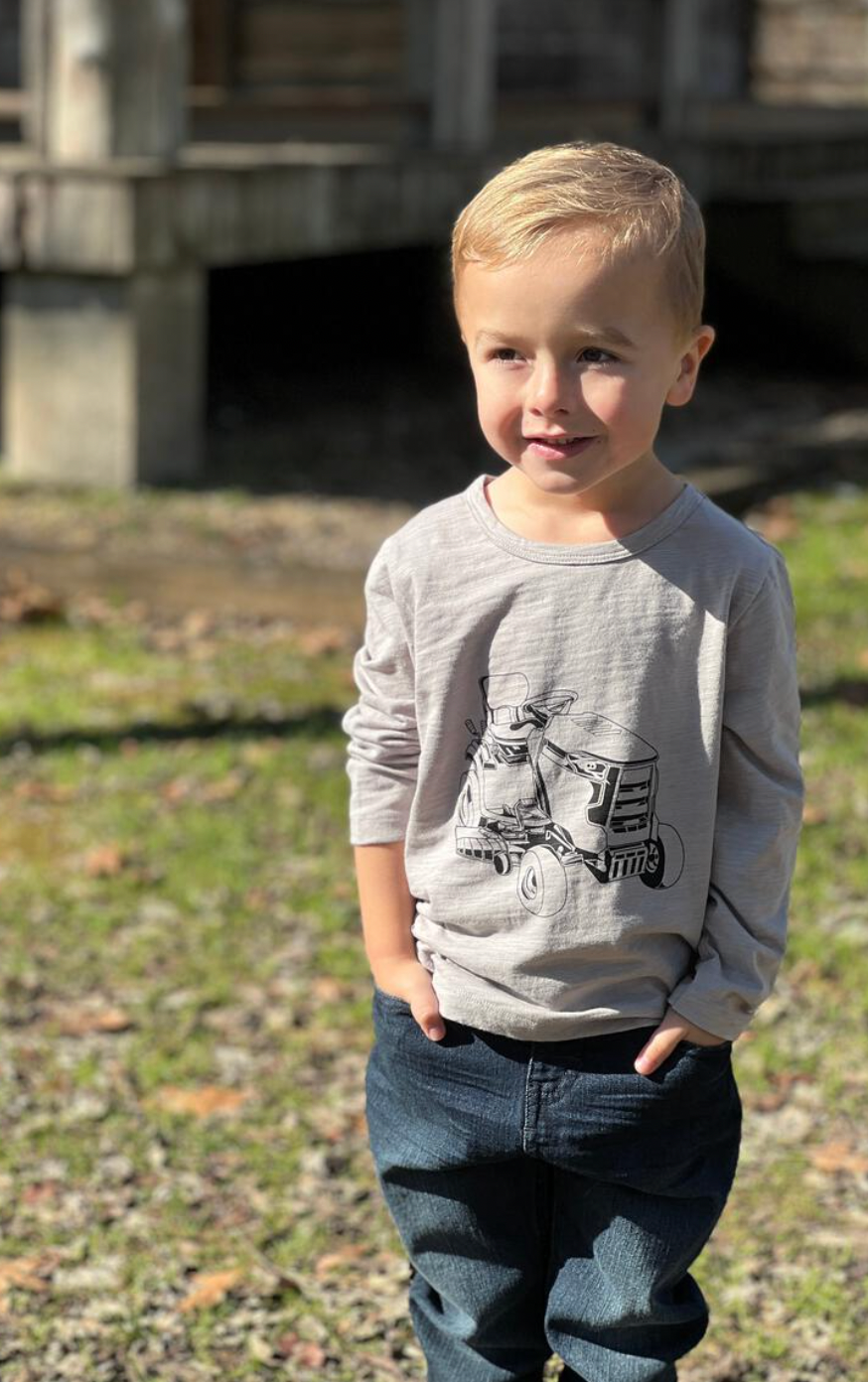 Grey Tractor Cherokee Raglan Printed Tee