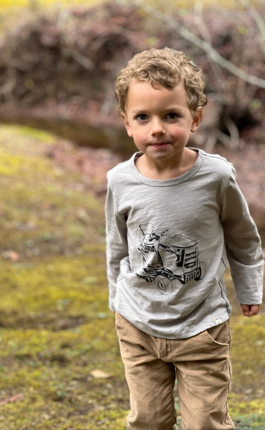 Grey Tractor Cherokee Raglan Printed Tee