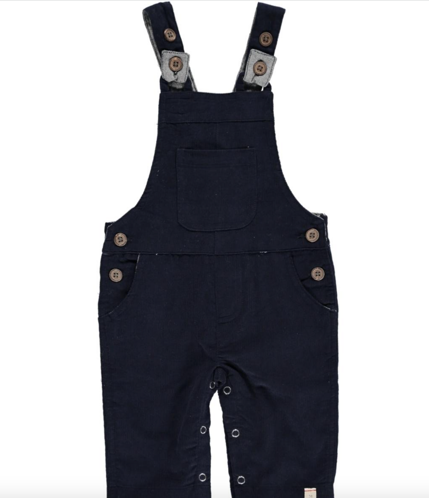 Navy Harrison Cord Overalls