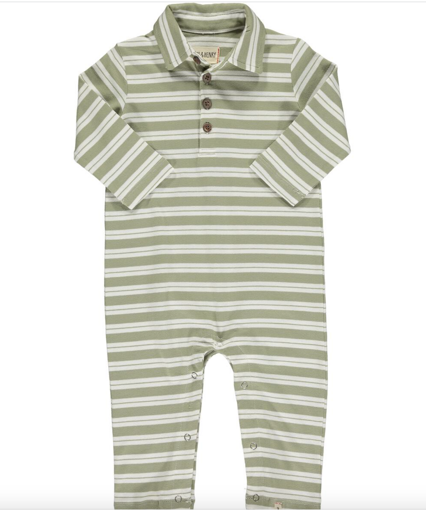 Sage/Cream Kingston Polo Romper