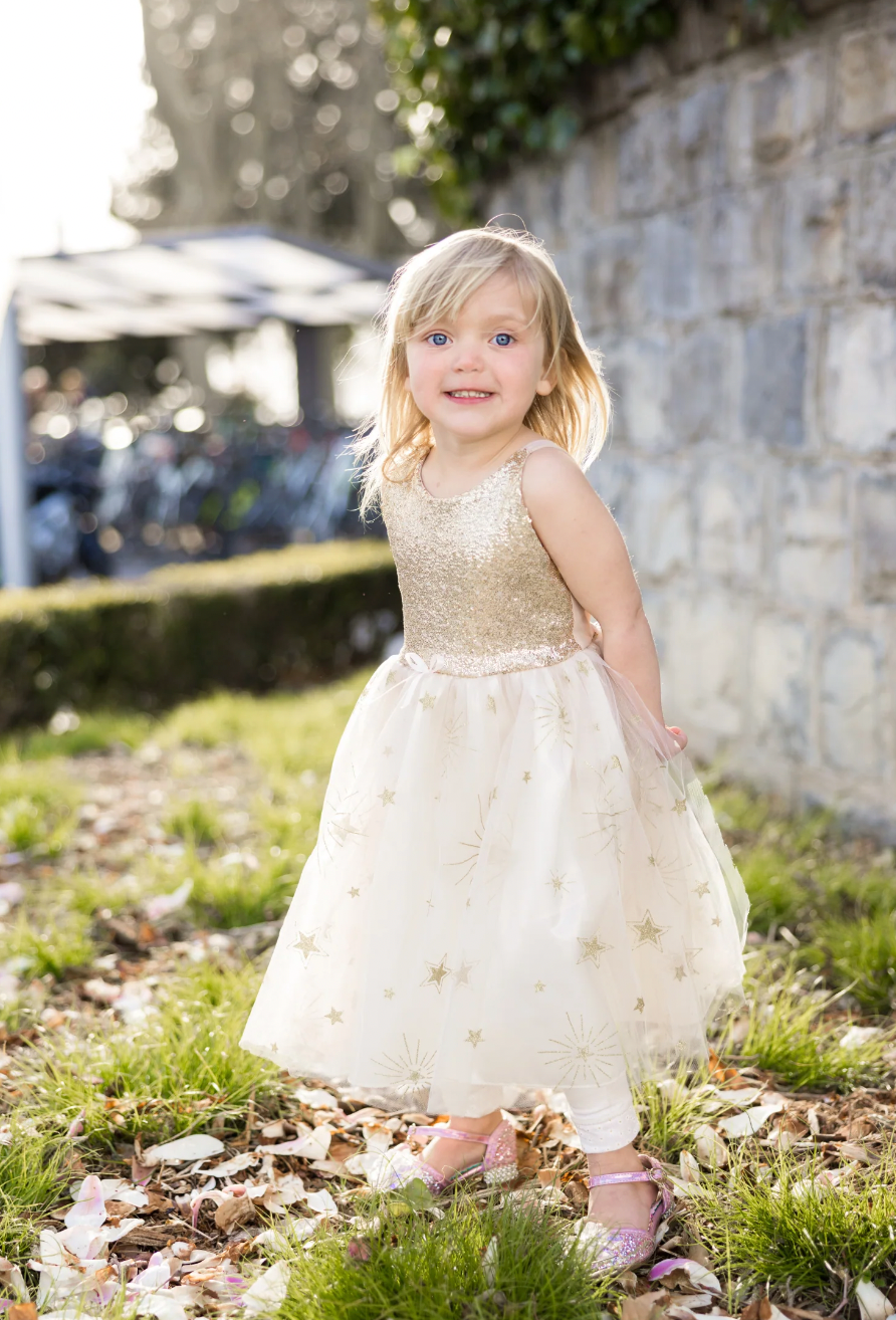 Golden Glam Party Dress