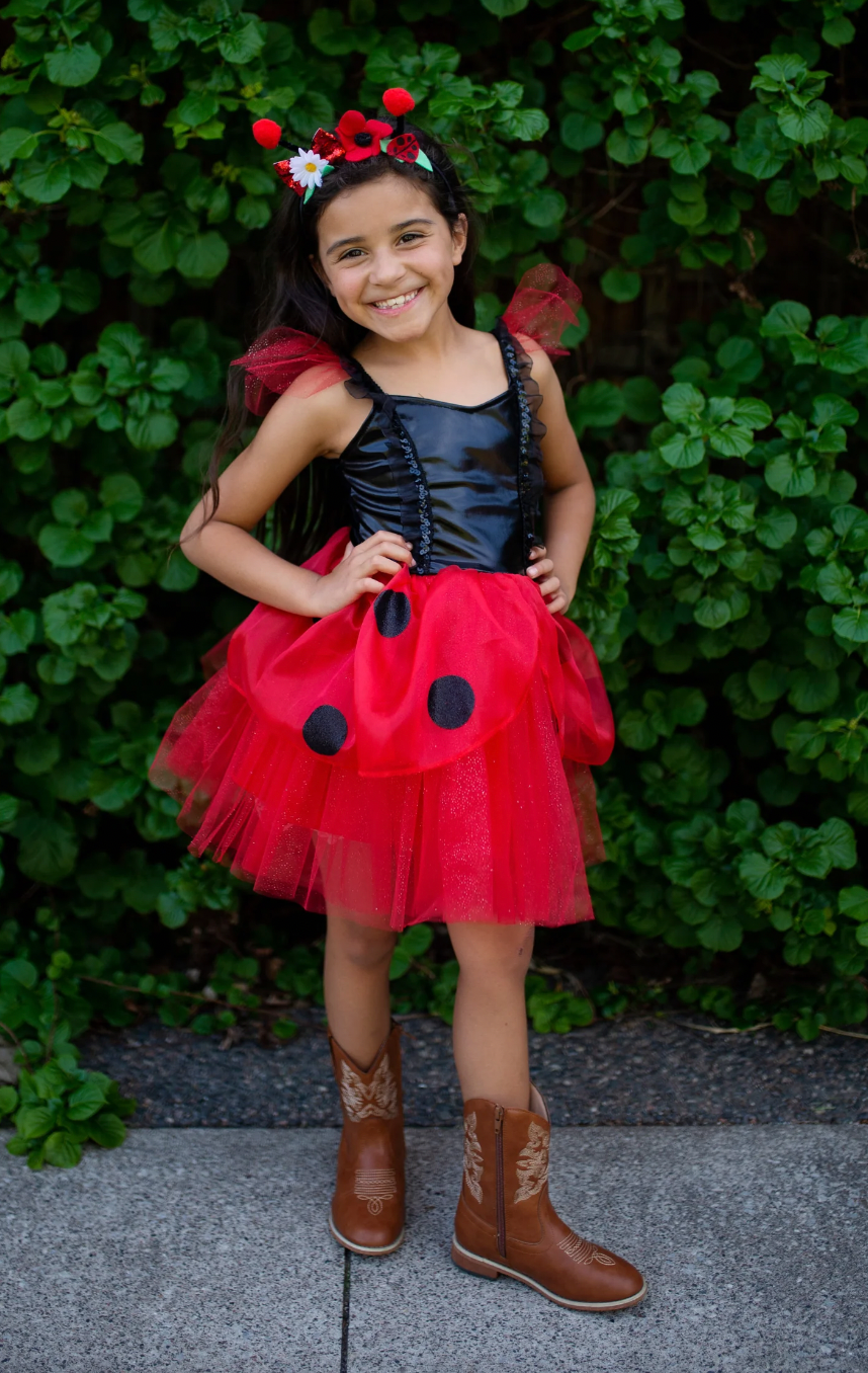 LadyBug Dress with Headband