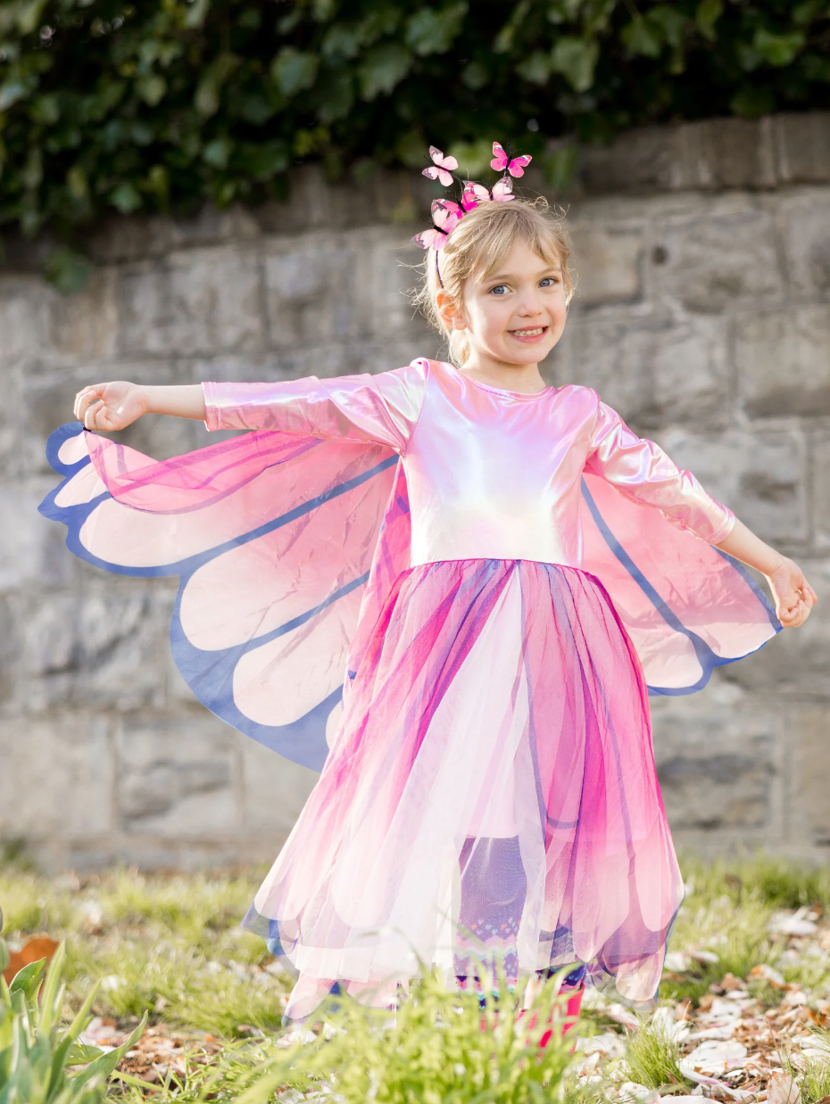 Butterfly Twirl Dress w/Wings