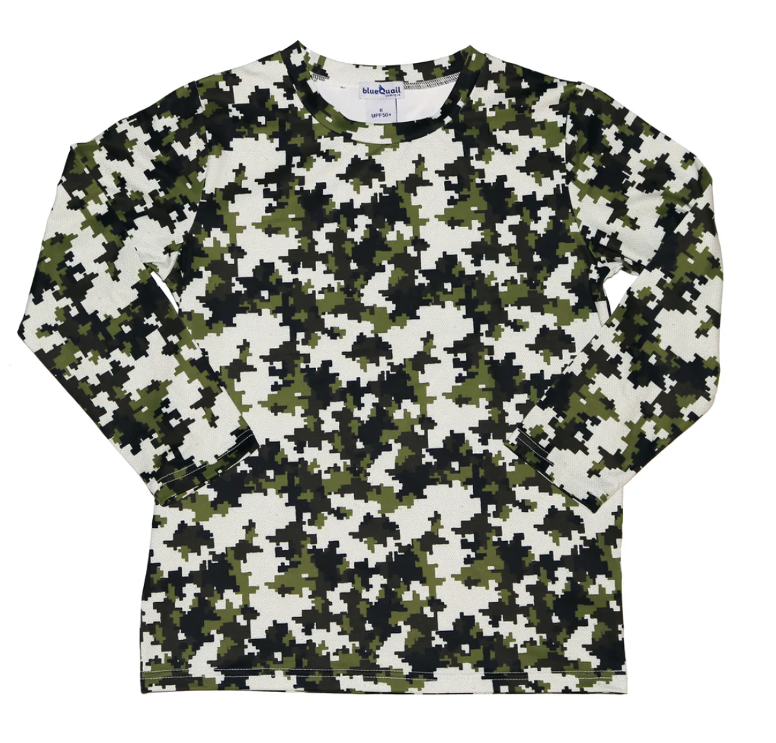 BQ Digital Camo Long Sleeve Performance Tee