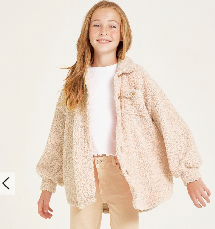 Oatmeal Poodle Knit Shacket