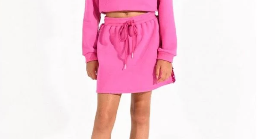Fuschia Mini Fleece Skirt