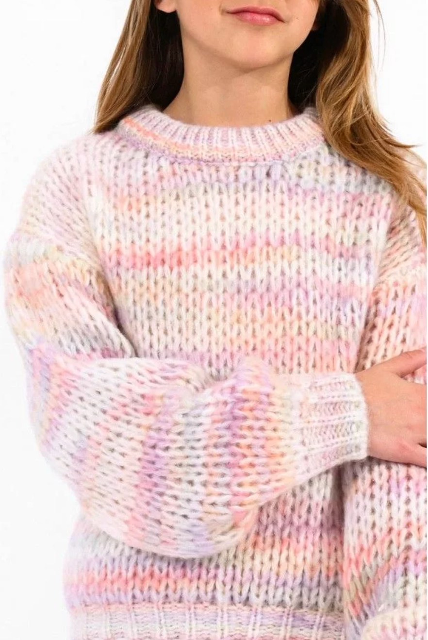 Chunky Knit Multicolor Sweater