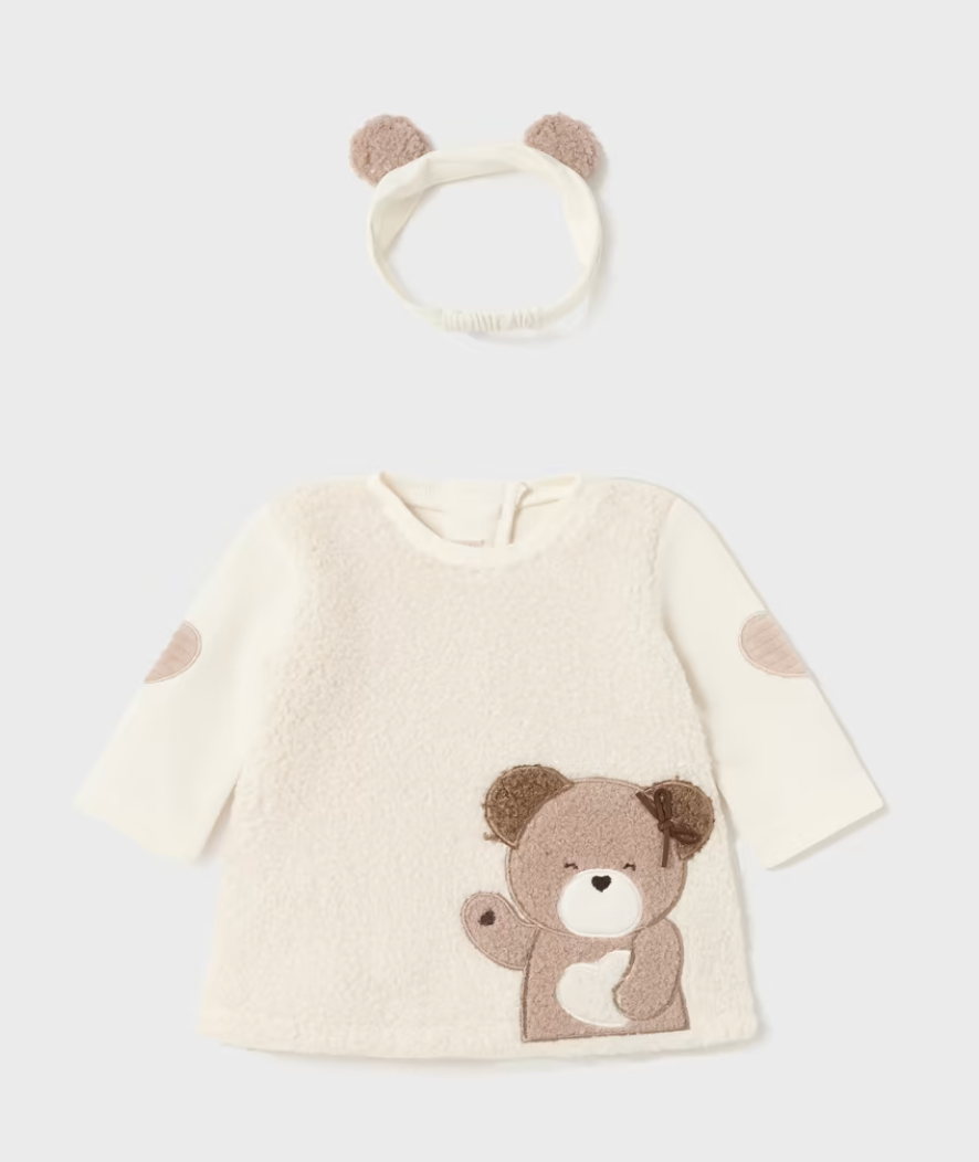 Algodon Bear Dress with Headband