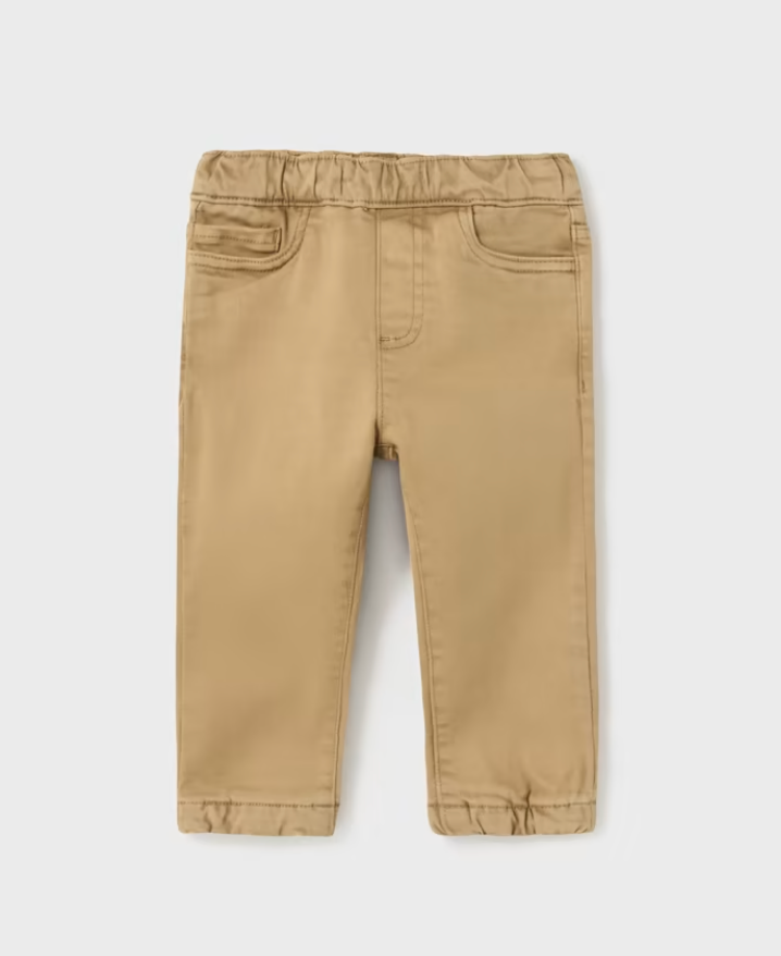 Boys Tan Pull On Jogger Style Jean