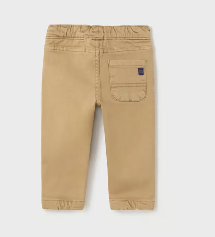 Boys Tan Pull On Jogger Style Jean