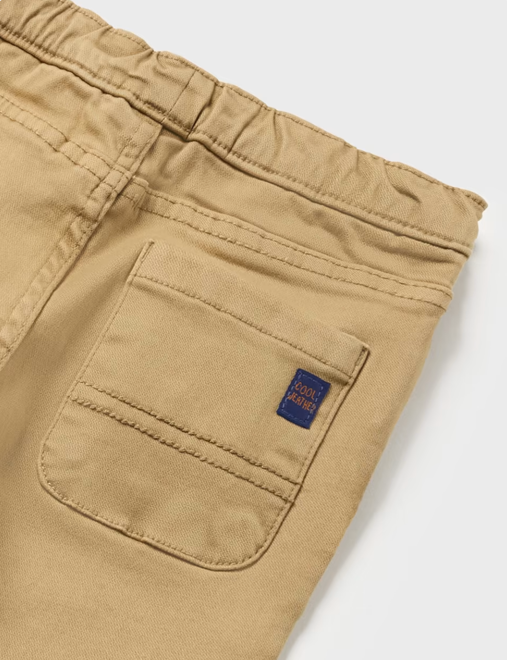 Boys Tan Pull On Jogger Style Jean