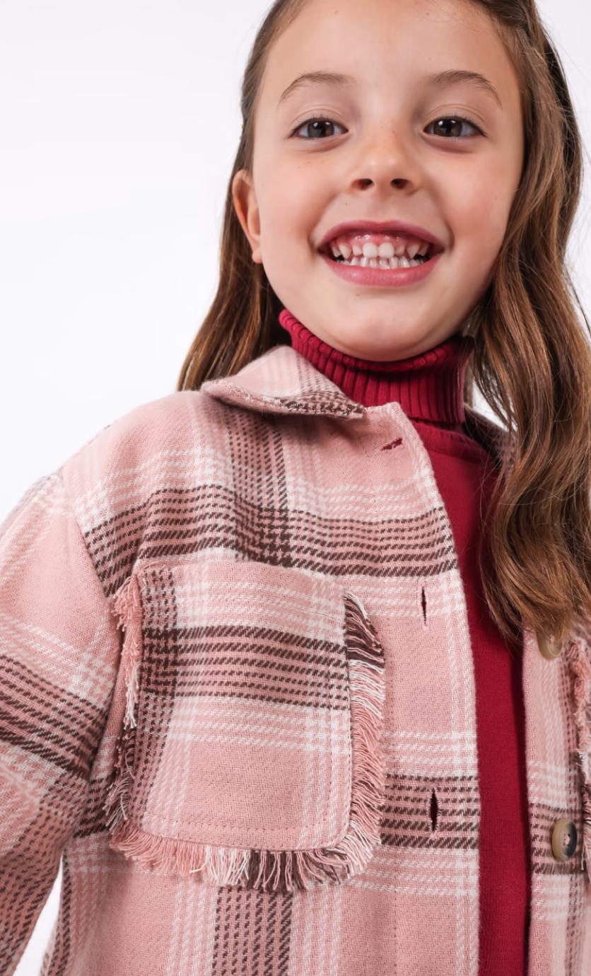 Pink Plaid Shacket