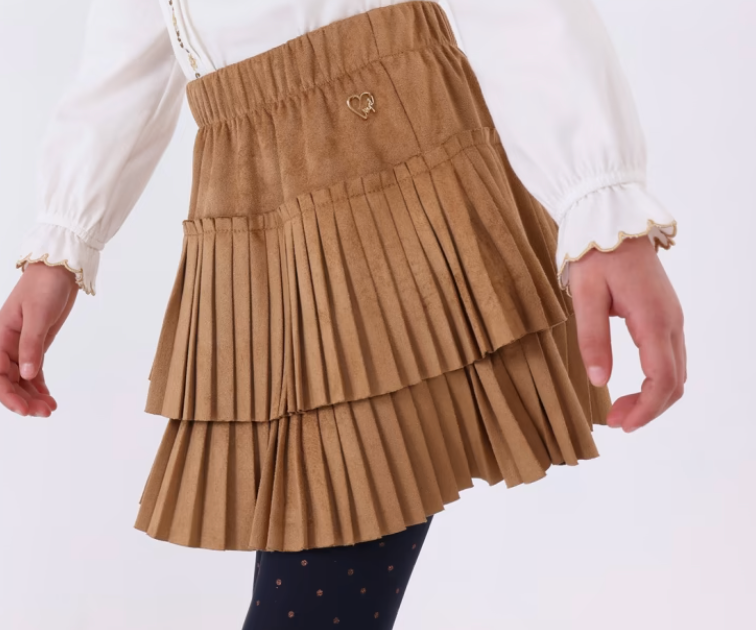 Brownie Pleated Skirt