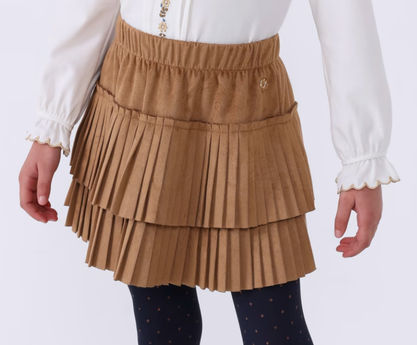 Brownie Pleated Skirt