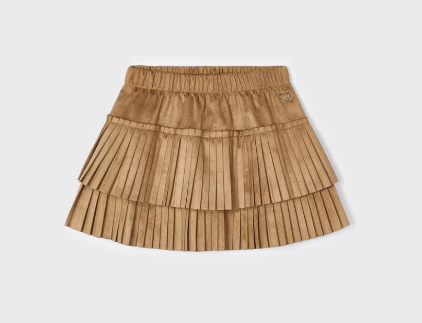 Brownie Pleated Skirt