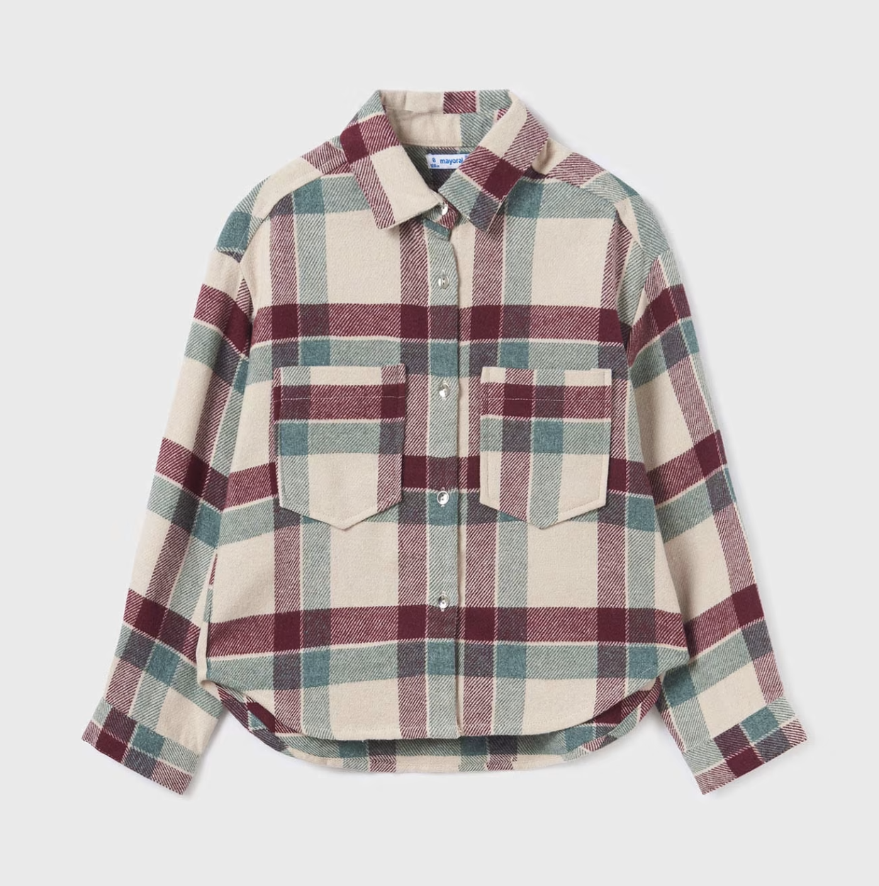 Eggplant Plaid Overshirt