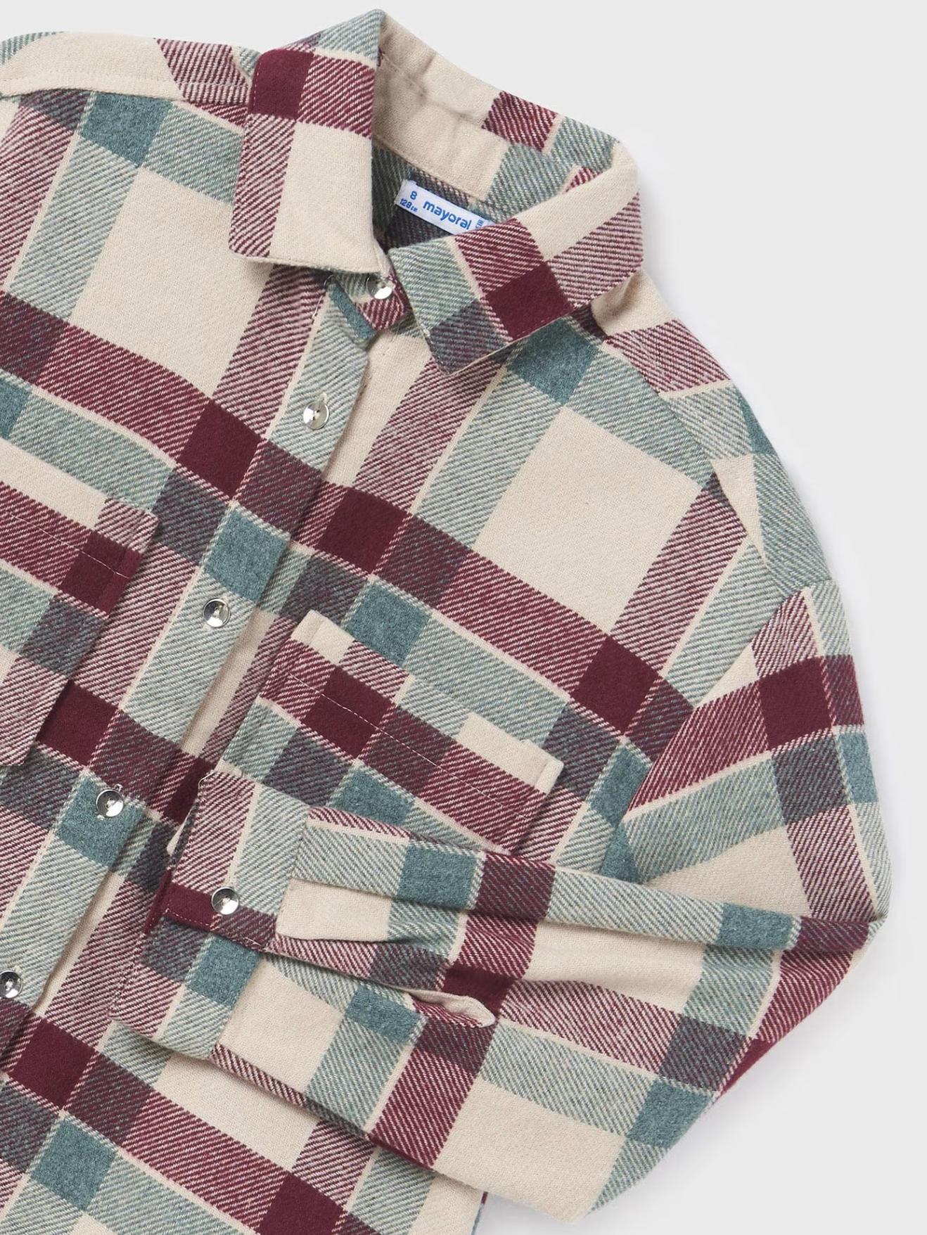 Eggplant Plaid Overshirt