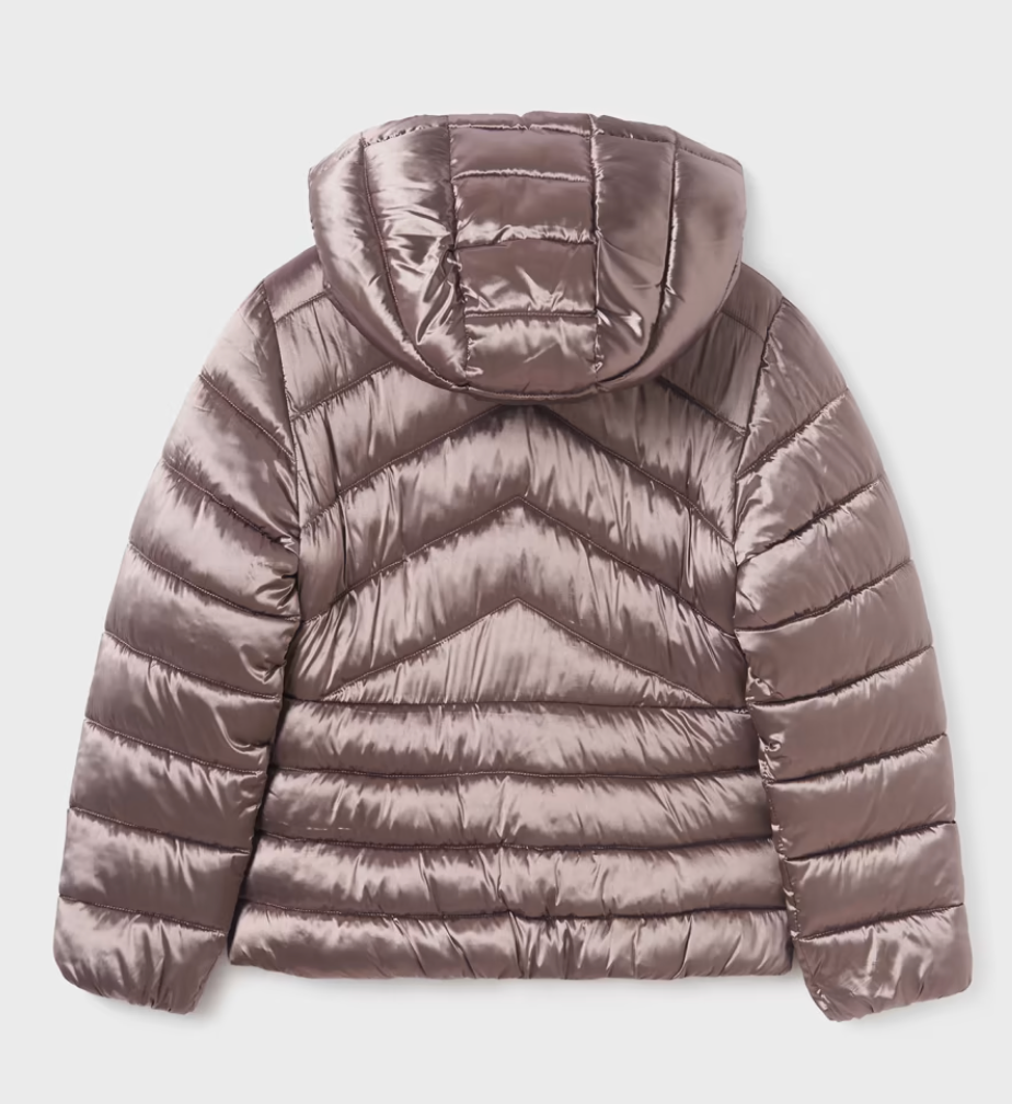 Siena Satin Puffer Jacket w/Hood