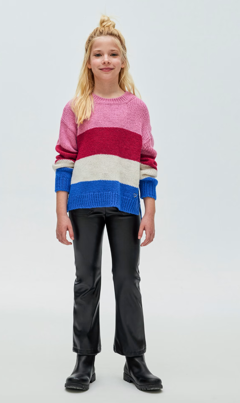 Colorblock Knit Sweater