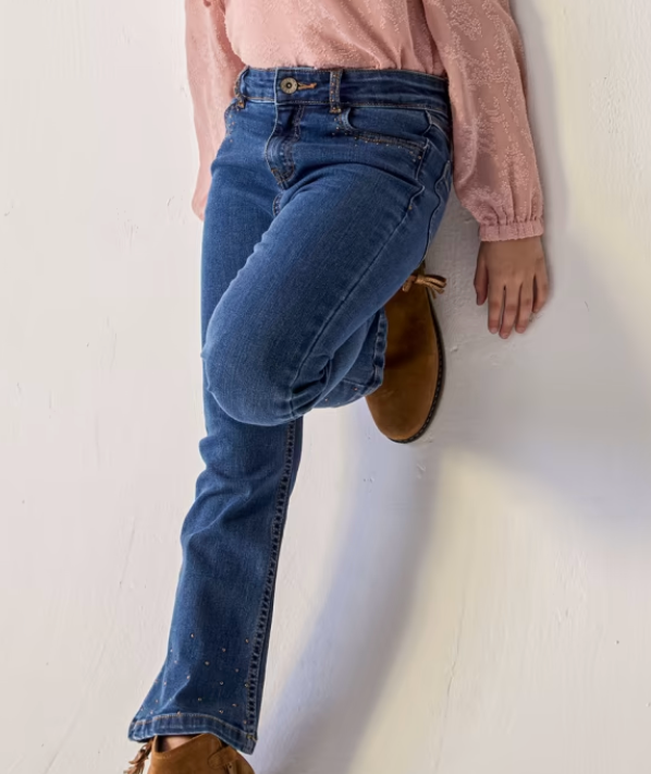 Girls Flare Jeans w/Studs