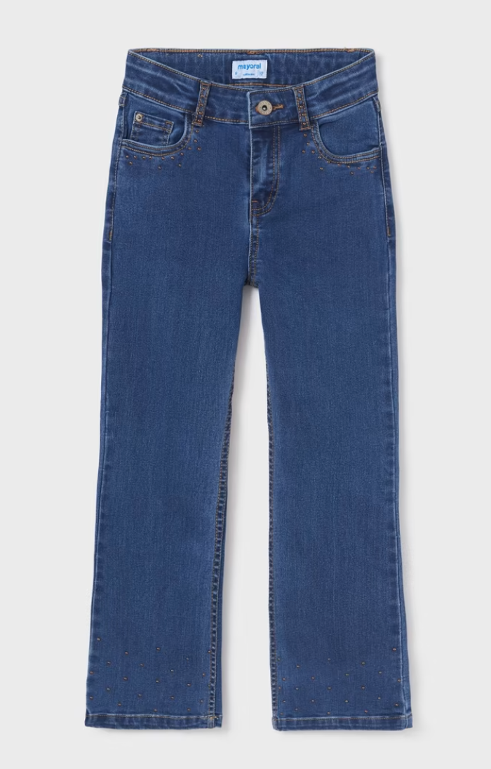 Girls Flare Jeans w/Studs
