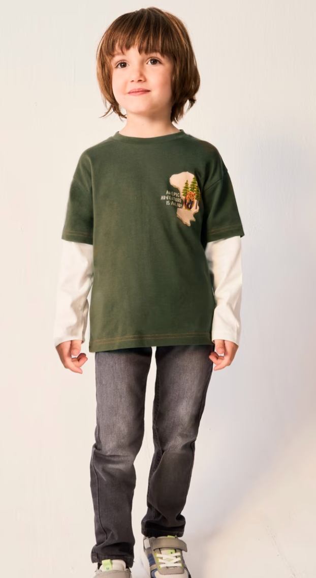 Olive Epic Adventure LS Tee