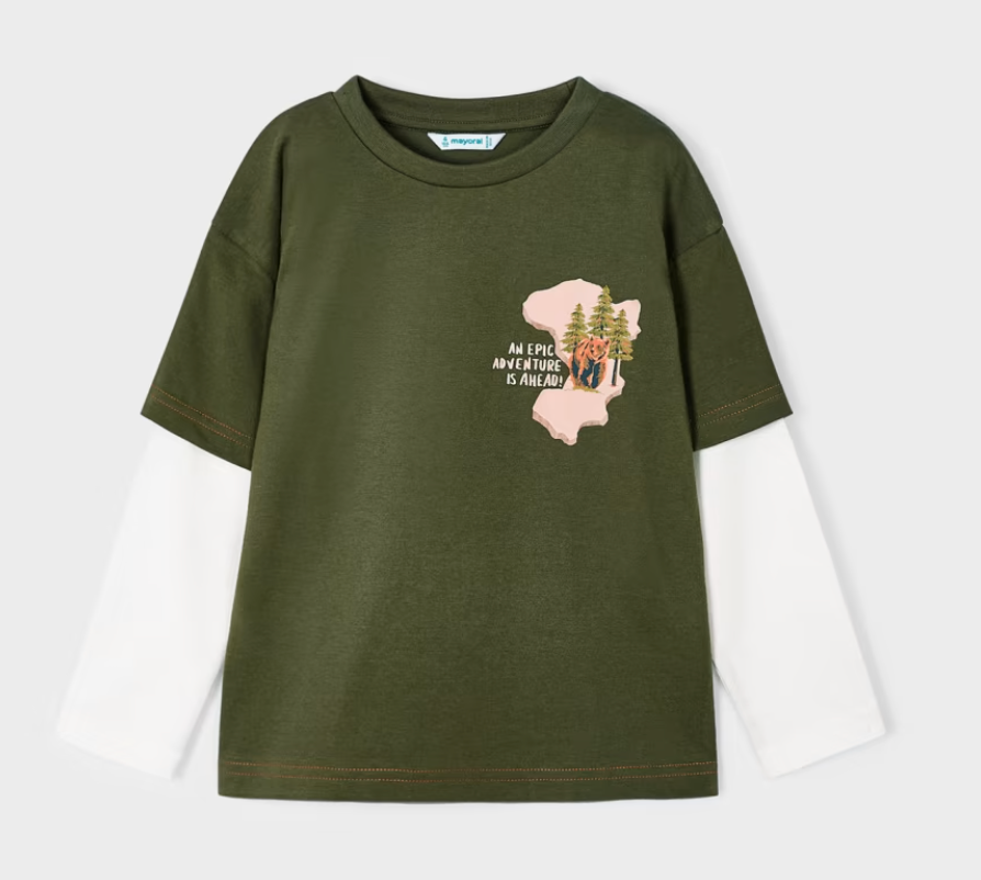 Olive Epic Adventure LS Tee