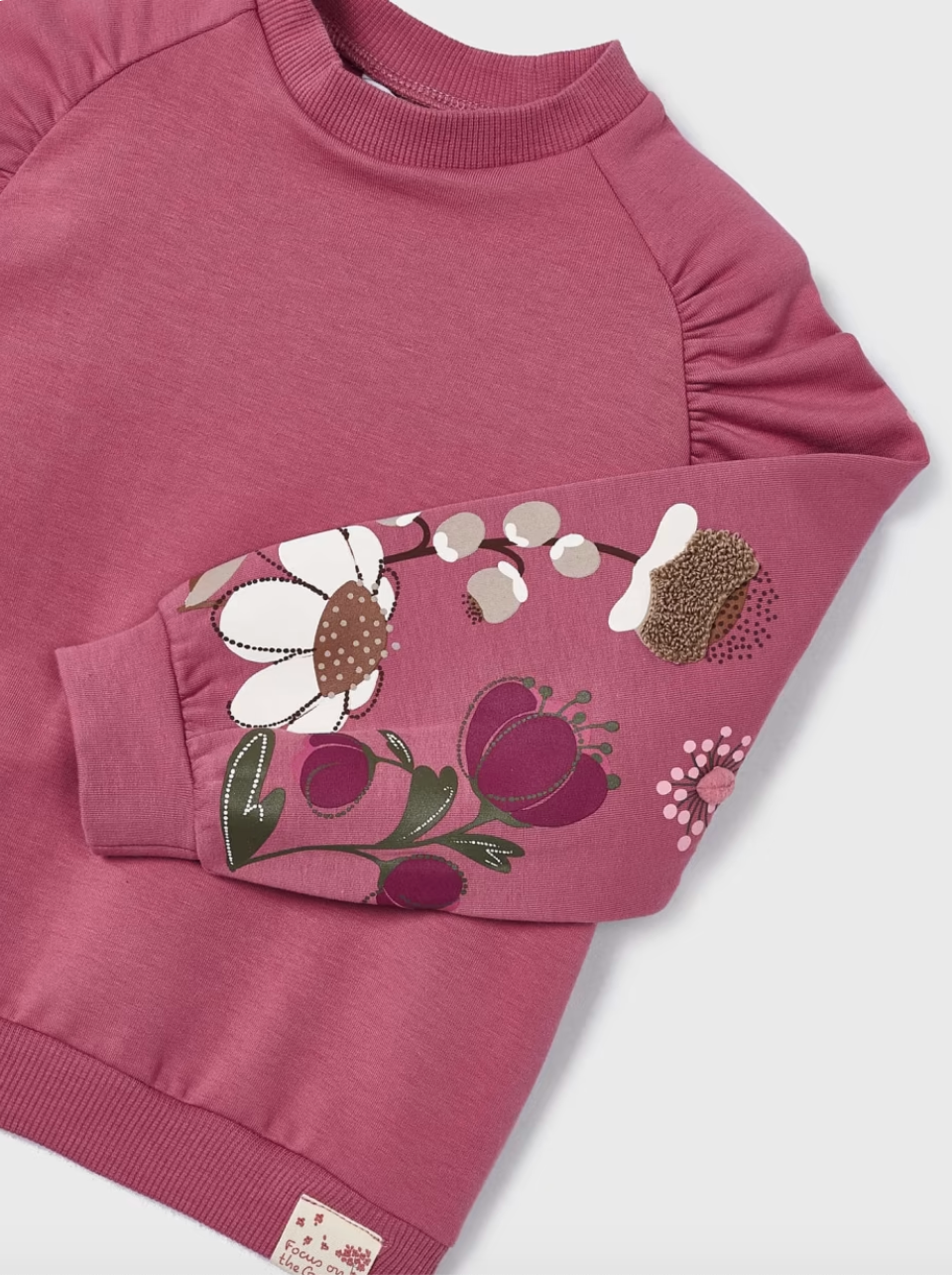 Orchid Floral Embroidered Sweatshirt