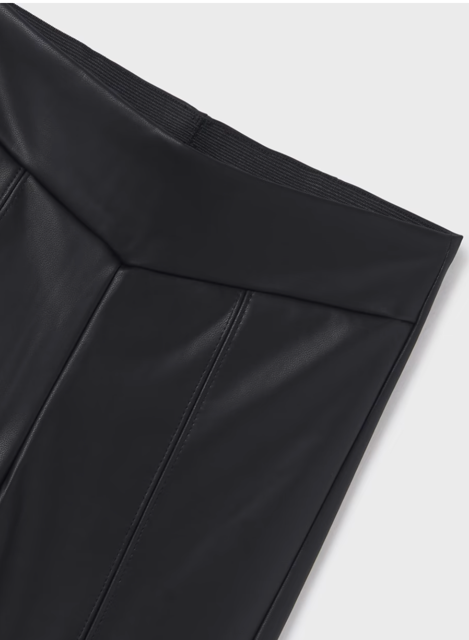 Tween Black Leatherette Legging