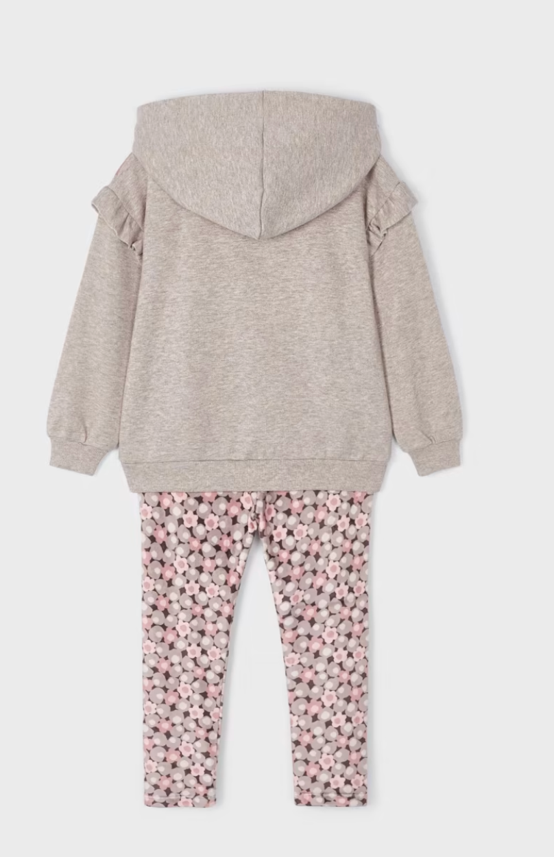 Flower Bow Hoodie Legging Set