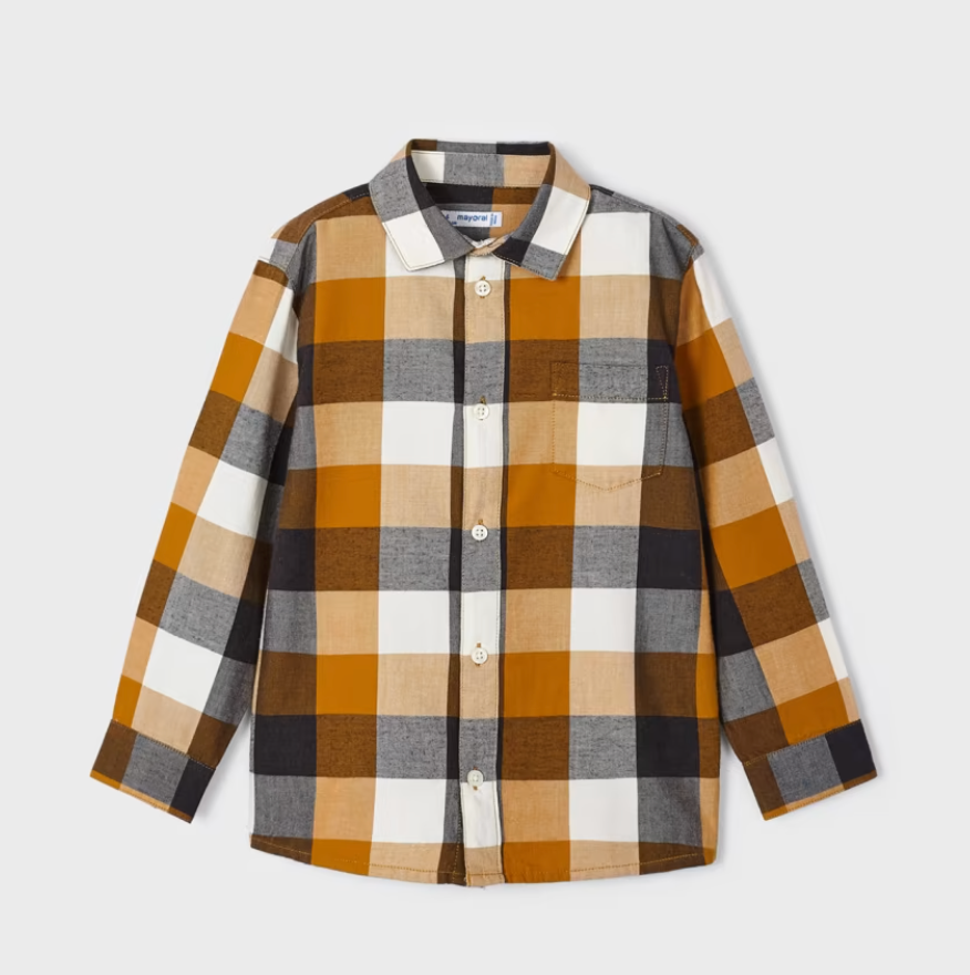 Ochre Plaid Shirt