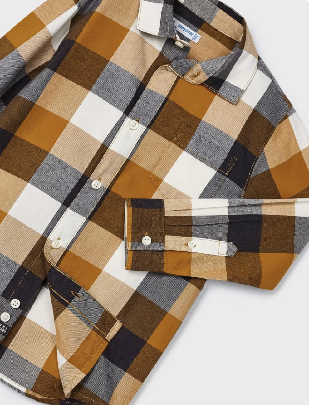 Ochre Plaid Shirt
